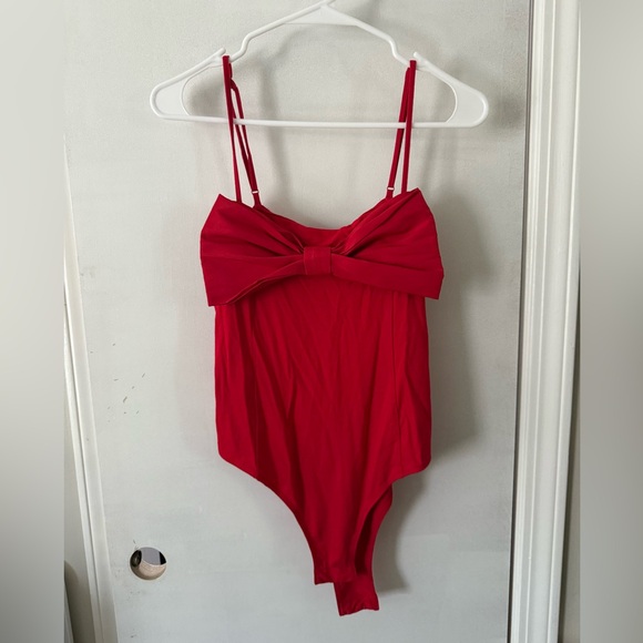a new day Other - A New Day Red Bow Bodysuit